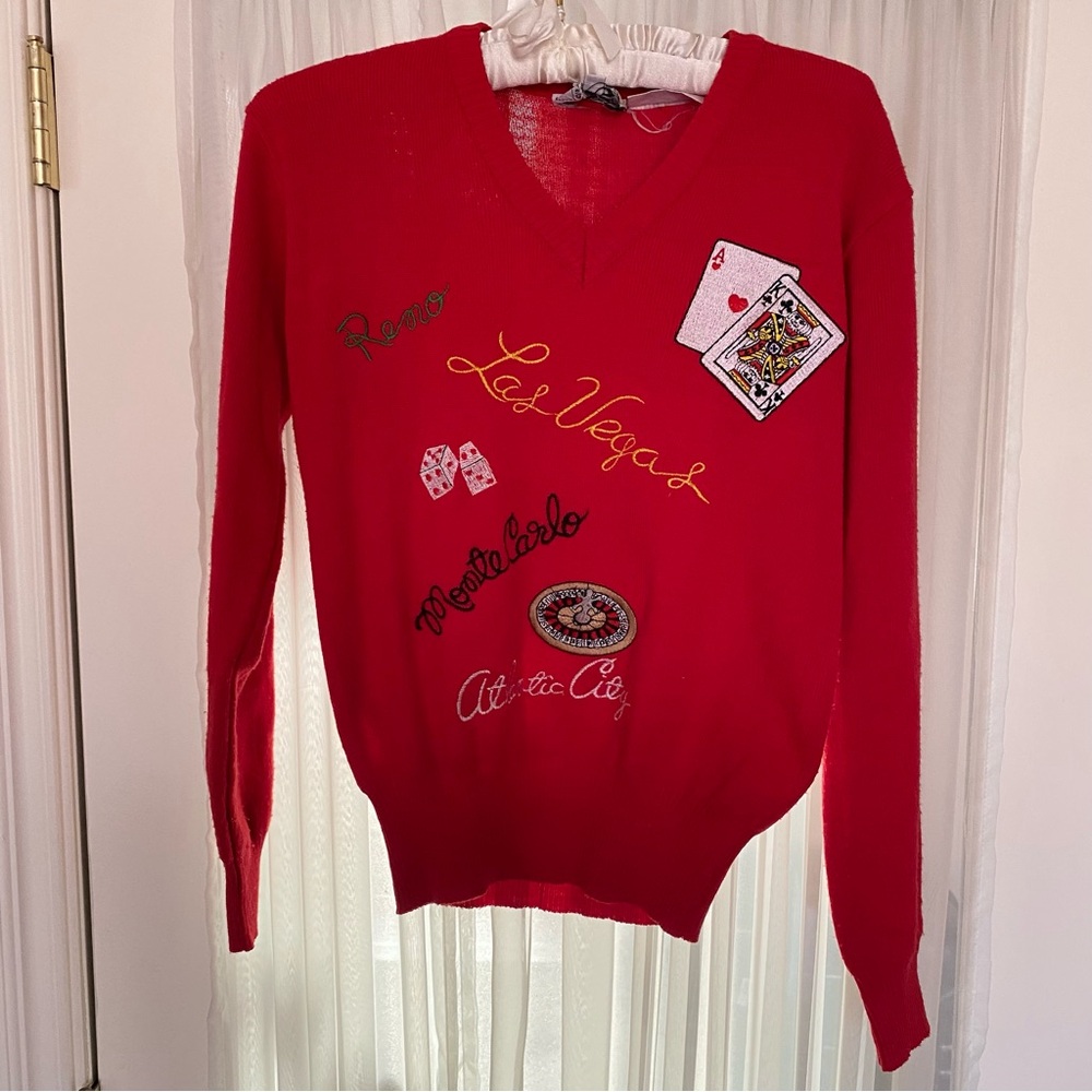Vintage casino sweater